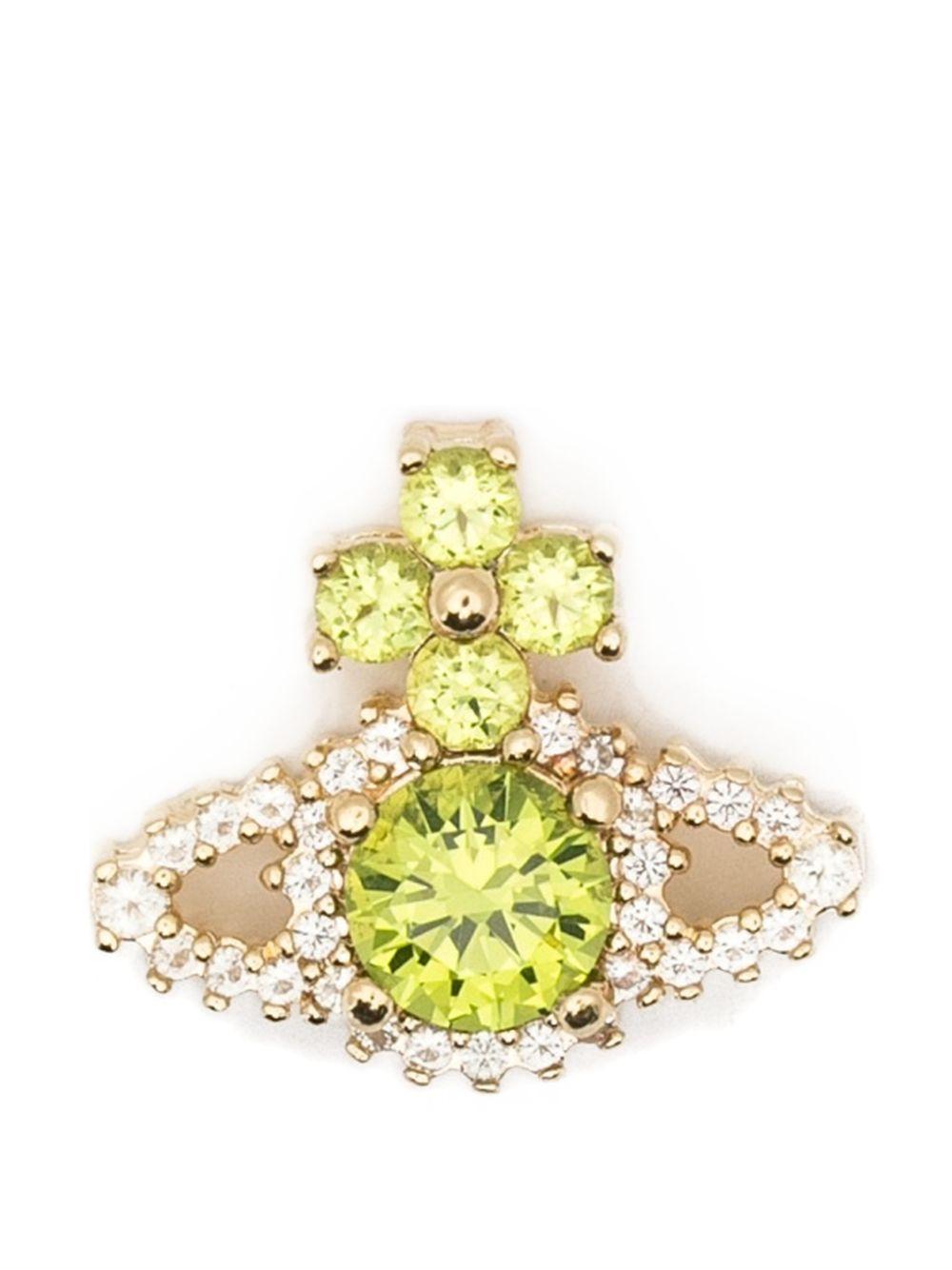 Orecchini valentina orb in verde e oro vivienne westwood - donna 