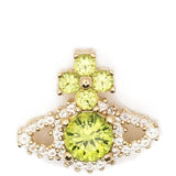 Orecchini valentina orb in verde e oro vivienne westwood - donna 