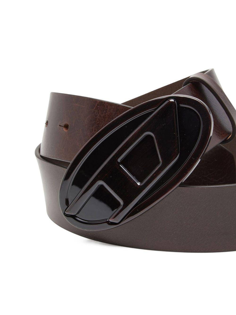 Cintura B-1DR con fibbia ovale in marrone Diesel - unisex 