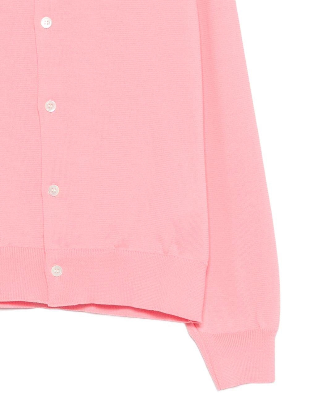 Cardigan con bottoni in rosa Comme Des Garçons - donna 