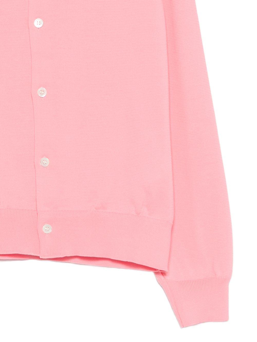 Cardigan con bottoni in rosa Comme Des Garçons - donna 