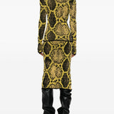 Maglia con stampa animalier in giallo The Attico - donna 