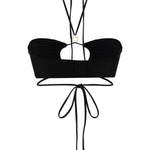 Top bikini in nero Magda butrym - donna 