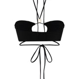 Top bikini in nero Magda butrym - donna 