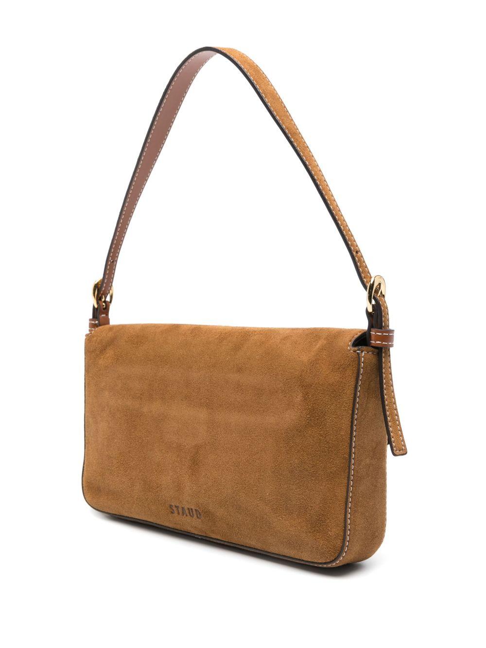 Borsa a spalla Harlow in marrone Staud - donna 