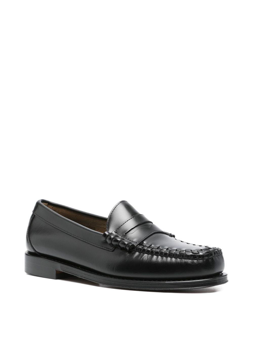 Mocassini con dettaglio intrecciato weejun in nero Gh bass - uomo 