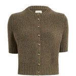 Cardigan Nora in cashmere in marrone 