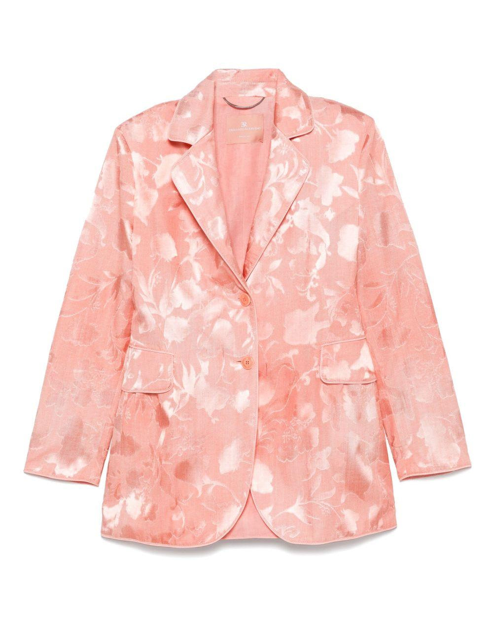 Blazer a fiori in rosa pesca Ermanno Scervino - donna 