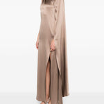 Abito monospalla in raso radura in beige Maxmara pianoforte - donna 