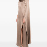 Abito monospalla in raso radura in beige Maxmara pianoforte - donna 
