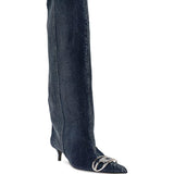 Stivali in denim D-Venus in blu Diesel - donna 
