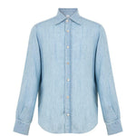 Camicia in denim in azzurro Eleventy - uomo 