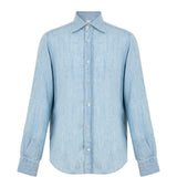 Camicia in denim in azzurro Eleventy - uomo 