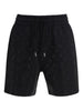 Men's Casablanca Black Crystal Monogram Shorts