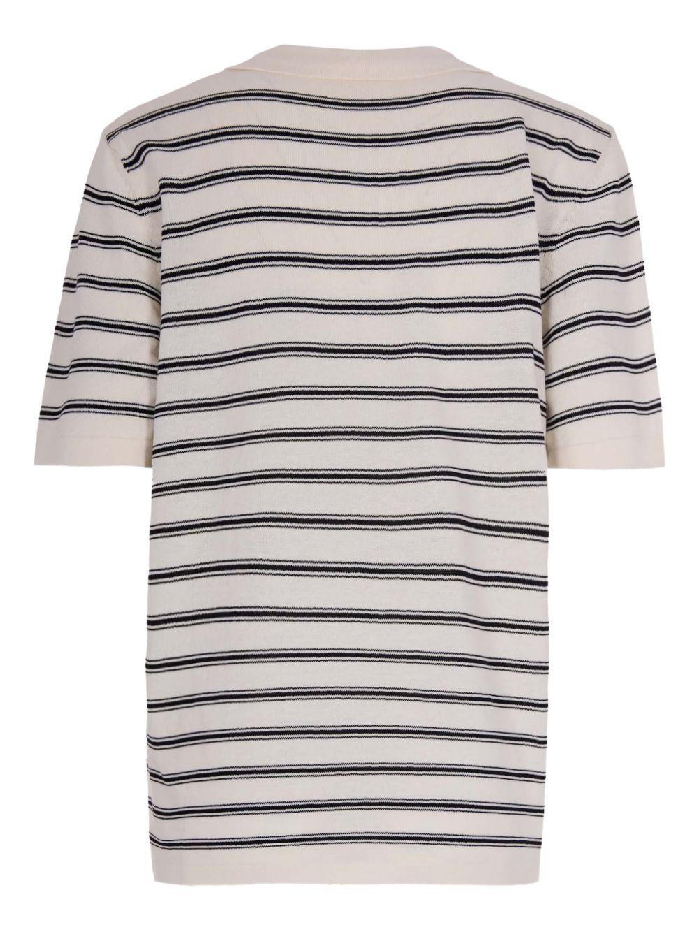 Polo a righe in bianco e blu A.P.C. - uomo 
