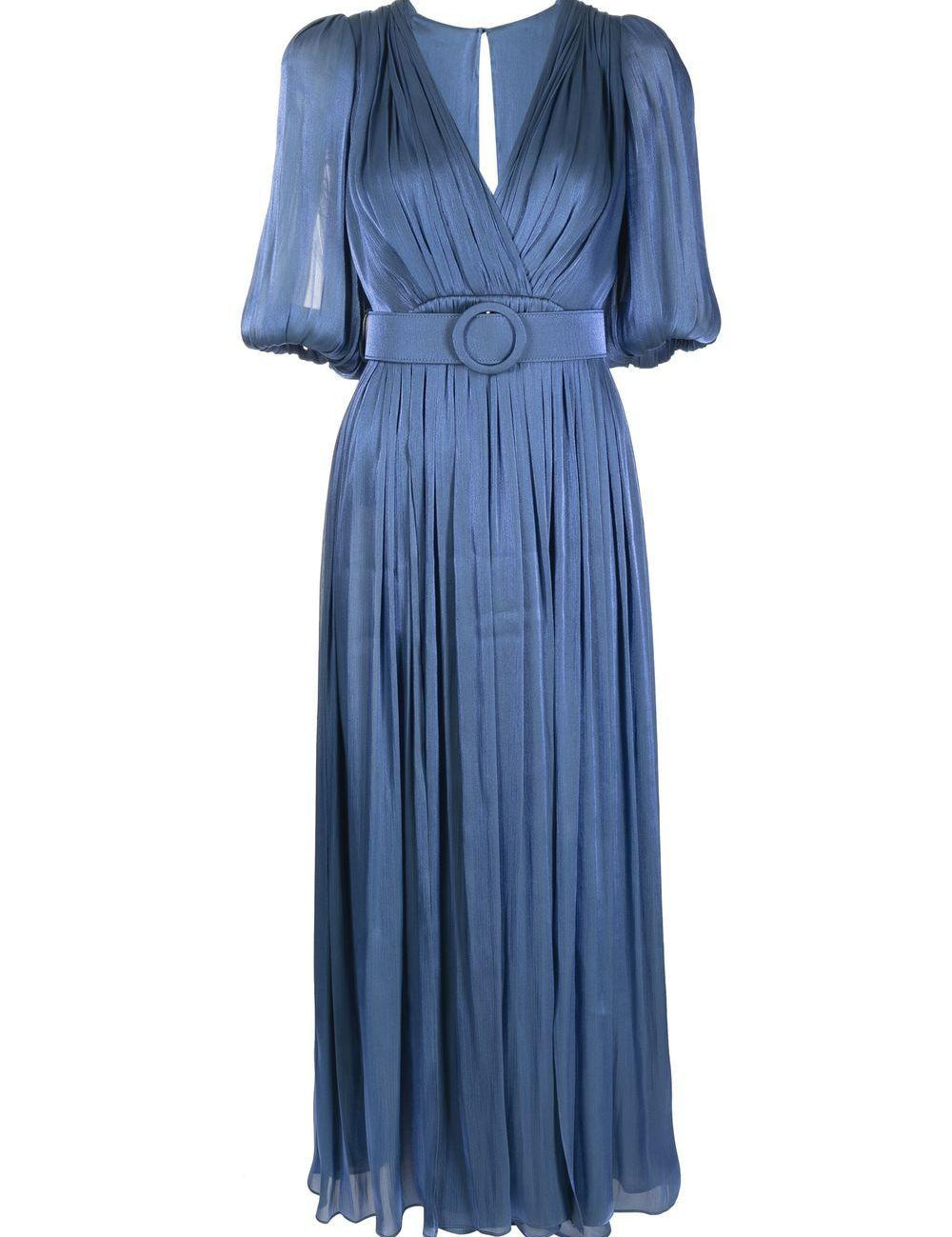 Abito Breannie con design satinato in blu Costarellos - donna 