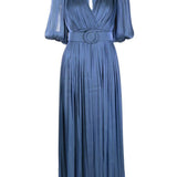 Abito Breannie con design satinato in blu Costarellos - donna 
