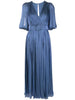 Abito Breannie con design satinato in blu Costarellos - donna