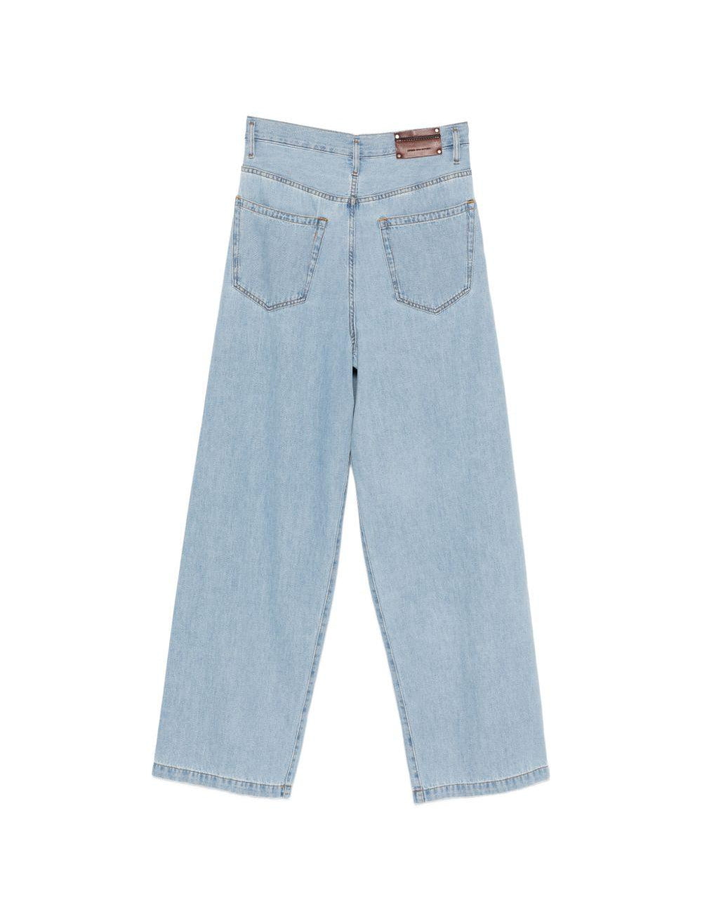 Jeans larghi penning in blu Dries van noten - uomo 