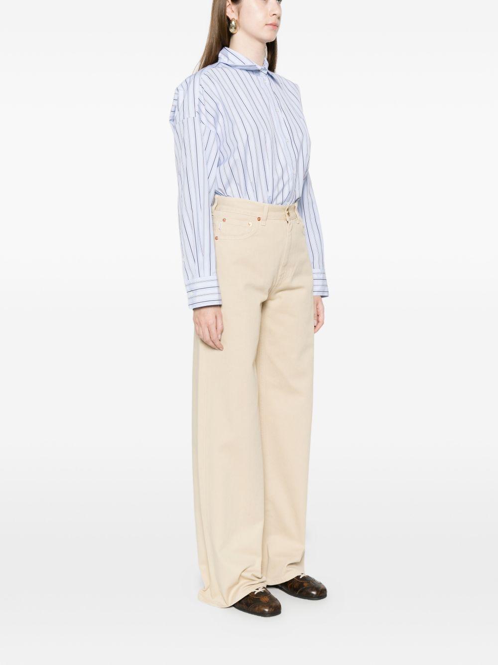 Jeans a gamba ampia npriida in beige Blazè Milano - donna 
