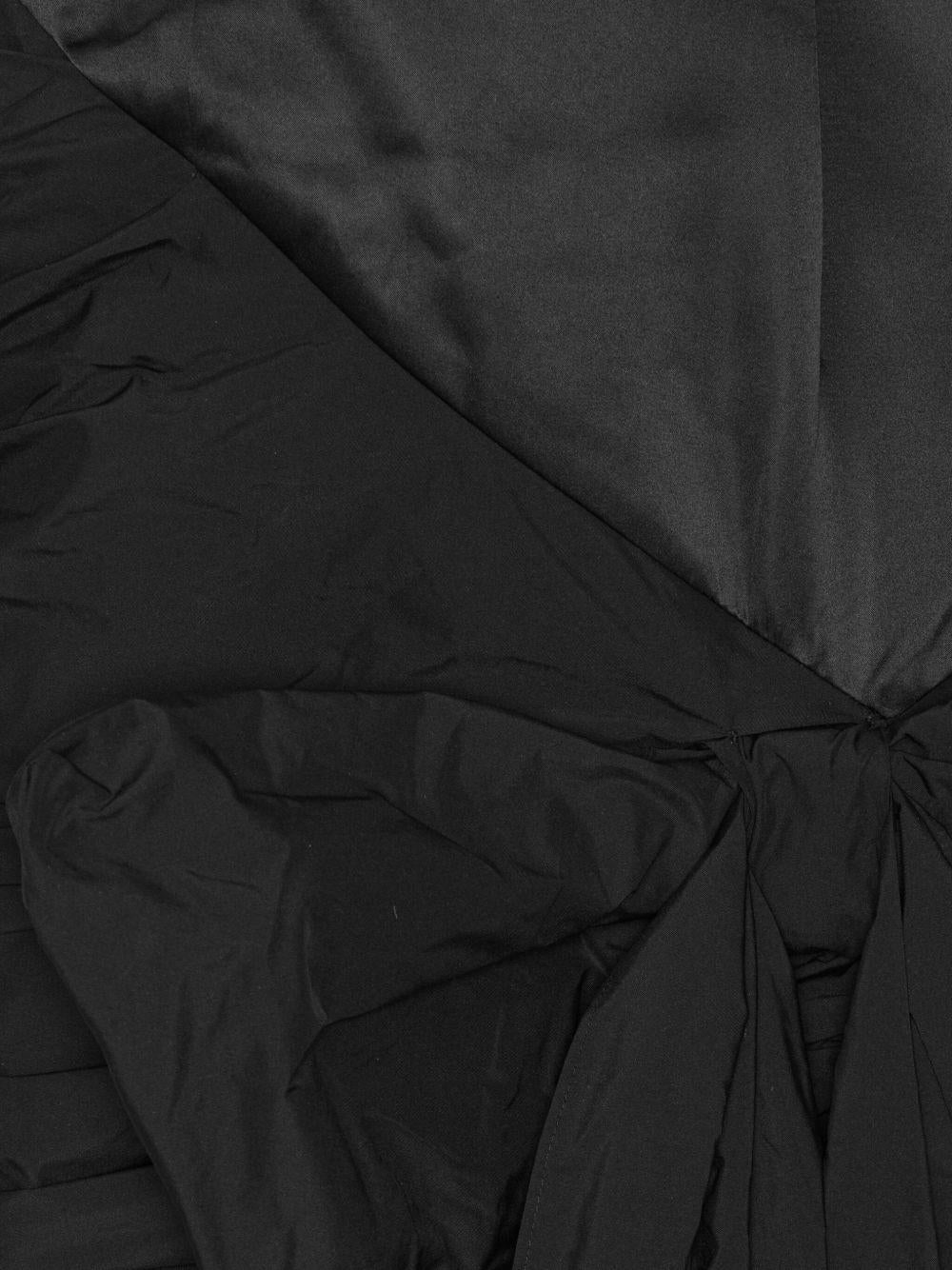 Abito corto con fiocco in nero Rotate - donna 