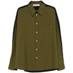 Camicia a maniche lunghe con tasca sul petto in verde Marni - uomo 