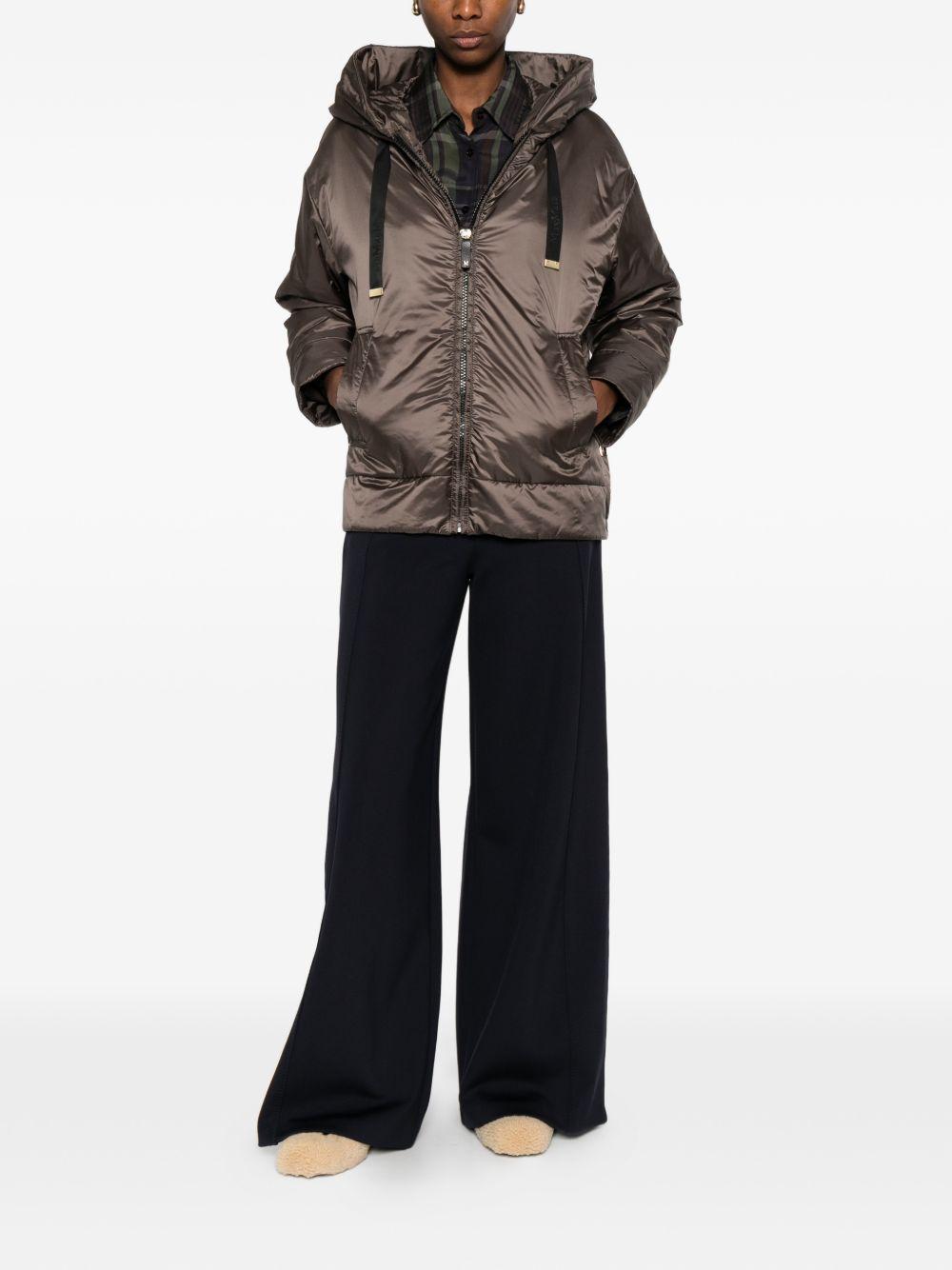 Giacca Mtcdaria con cappuccio in marrone Max Mara the cube - donna 