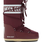 Stivali da neve Icon in borgogna Moon boot - unisex 