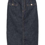 Gonna in denim blu Self-Portrait - donna 