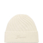 Berretto a costine in avorio Jacquemus - unisex 