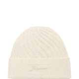 Berretto a costine in avorio Jacquemus - unisex 