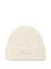 Berretto a costine in avorio Jacquemus - unisex