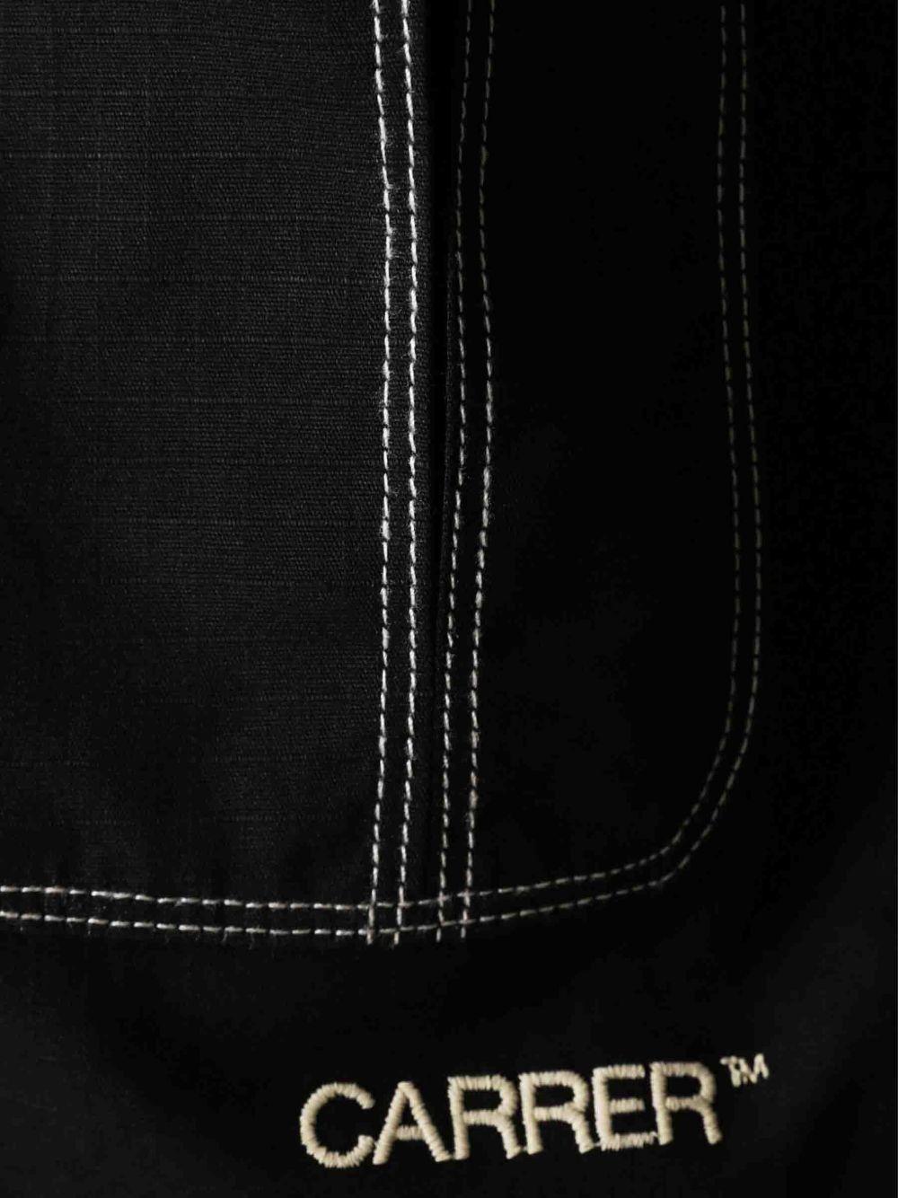 Giacca-camicia Bay con cuciture a contrasto in nero Carrer - unisex 