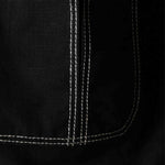 Giacca-camicia Bay con cuciture a contrasto in nero Carrer - unisex 