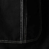 Giacca-camicia Bay con cuciture a contrasto in nero Carrer - unisex 