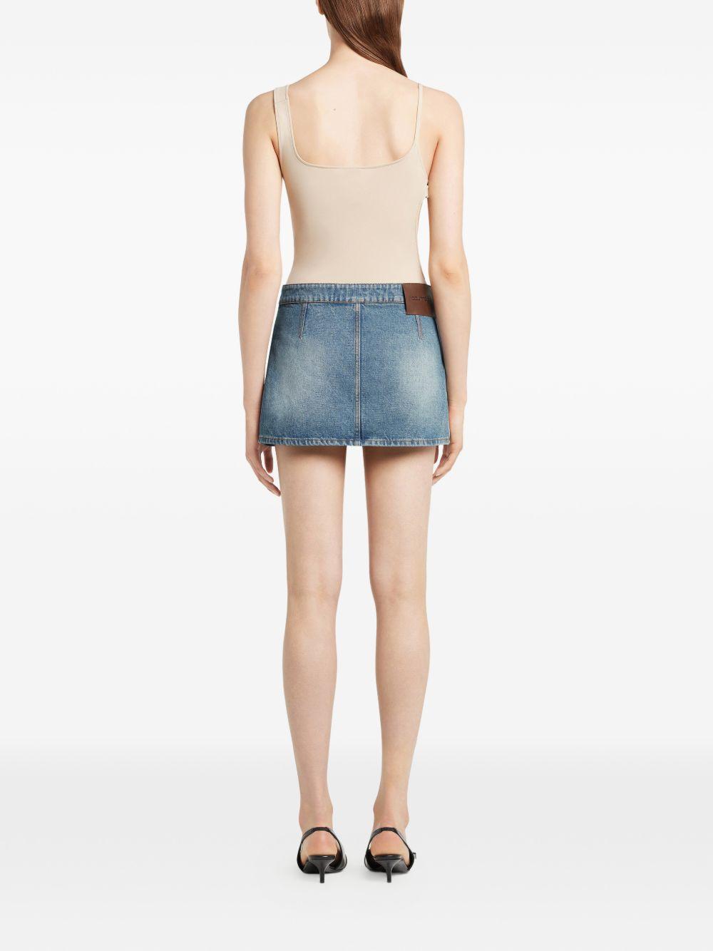 Minigonna in denim blu Courrèges - donna 