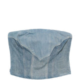 Top denim con zip in blu Levi's blue tab - donna 