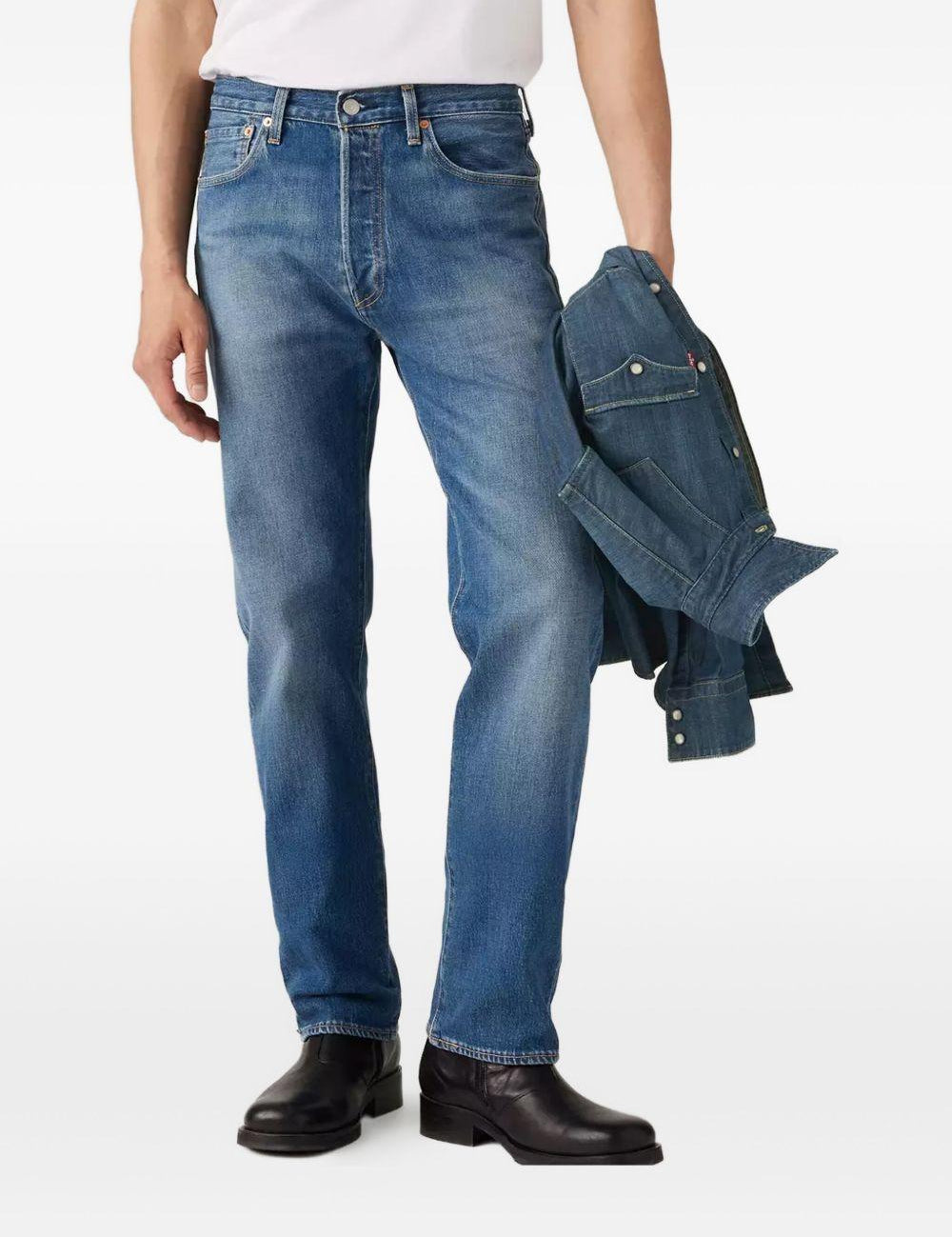 Jeans denim cinque tasche 501 in blu Levi's - uomo 