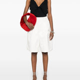 Shorts plato in bianco dries van noten - donna 