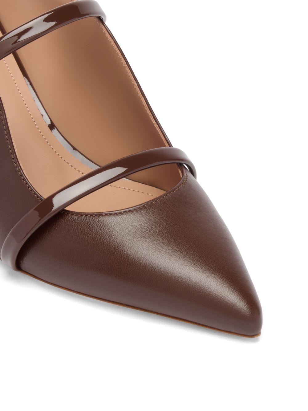 Mules Maureen 45 goffrato croco tabacco 
