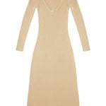 Abito midi a coste in beige Diesel - donna 