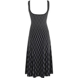 Abito midi ellison in nero staud - donna 