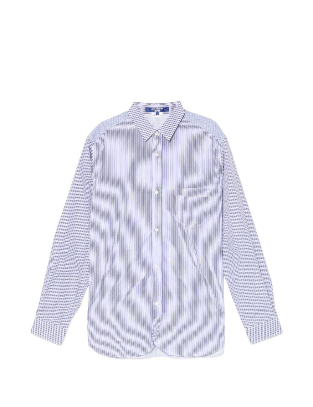 Camicia a righe in blu Junya Watanabe MAN - uomo 