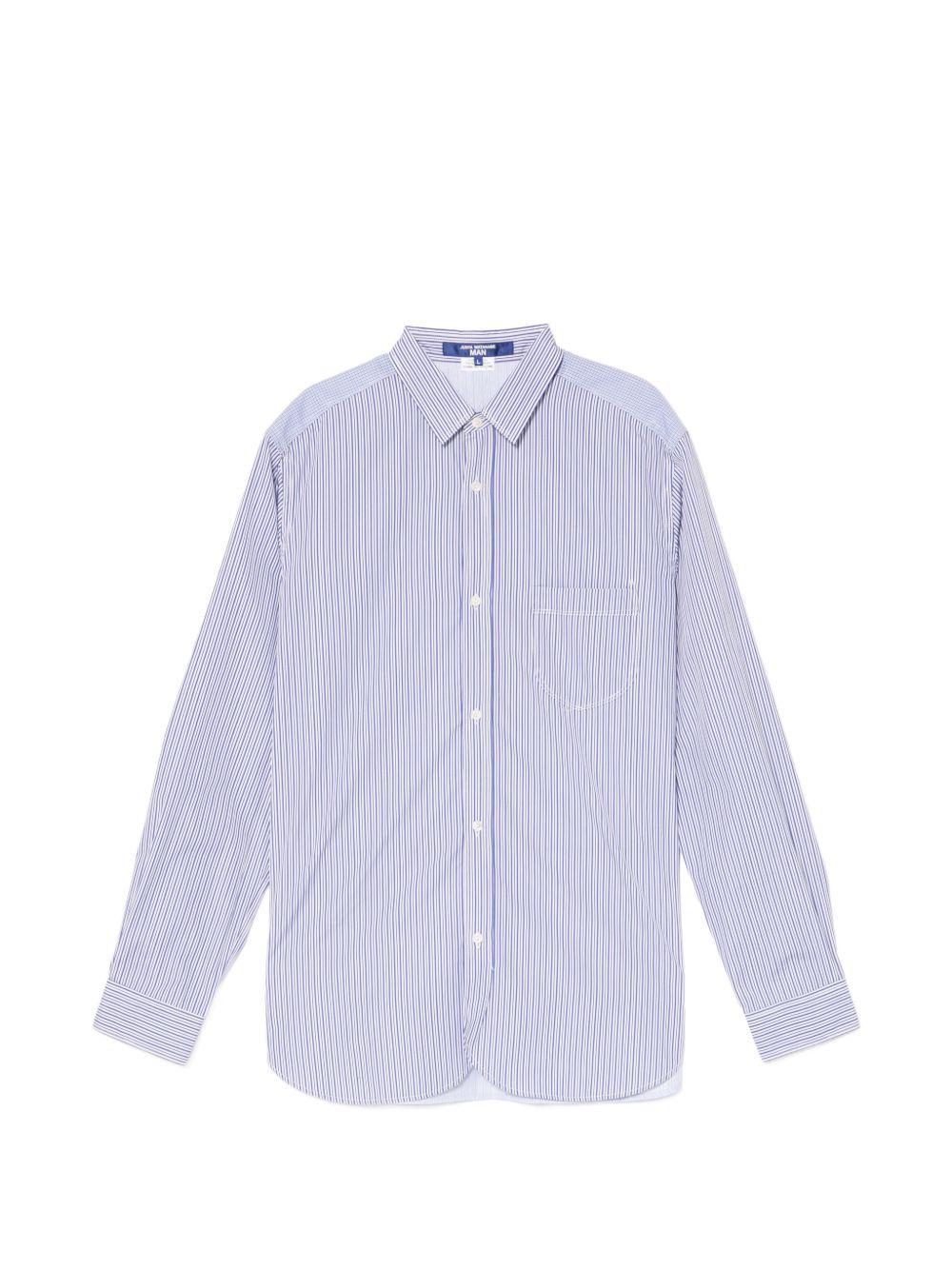 Camicia a righe in blu Junya Watanabe MAN - uomo 
