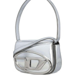 Borsa a spalla in pelle 1DR in argento Diesel - donna 