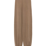 Pantaloni con vita elasticizzata in marrone Maxmara - donna 