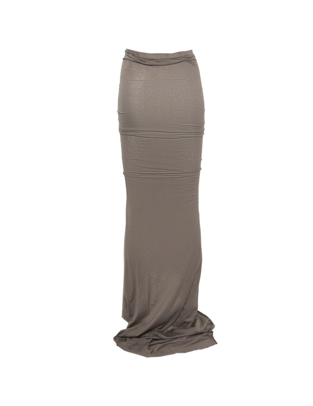 Gonna lunga Soft Edfu con spacco in grigio Rick owens drkshdw - donna 
