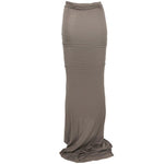 Gonna lunga Soft Edfu con spacco in grigio Rick owens drkshdw - donna 