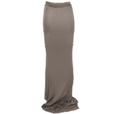 Gonna lunga Soft Edfu con spacco in grigio Rick owens drkshdw - donna 