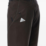 Bermuda Ripstop in marrone e nero And wander - uomo 